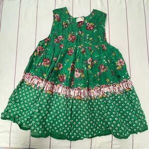 Japanese brand made in India mixed floral print sleeveless blouse tunic length